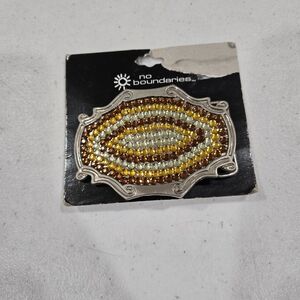 No Boundaries Multicolor Beaded Brooch